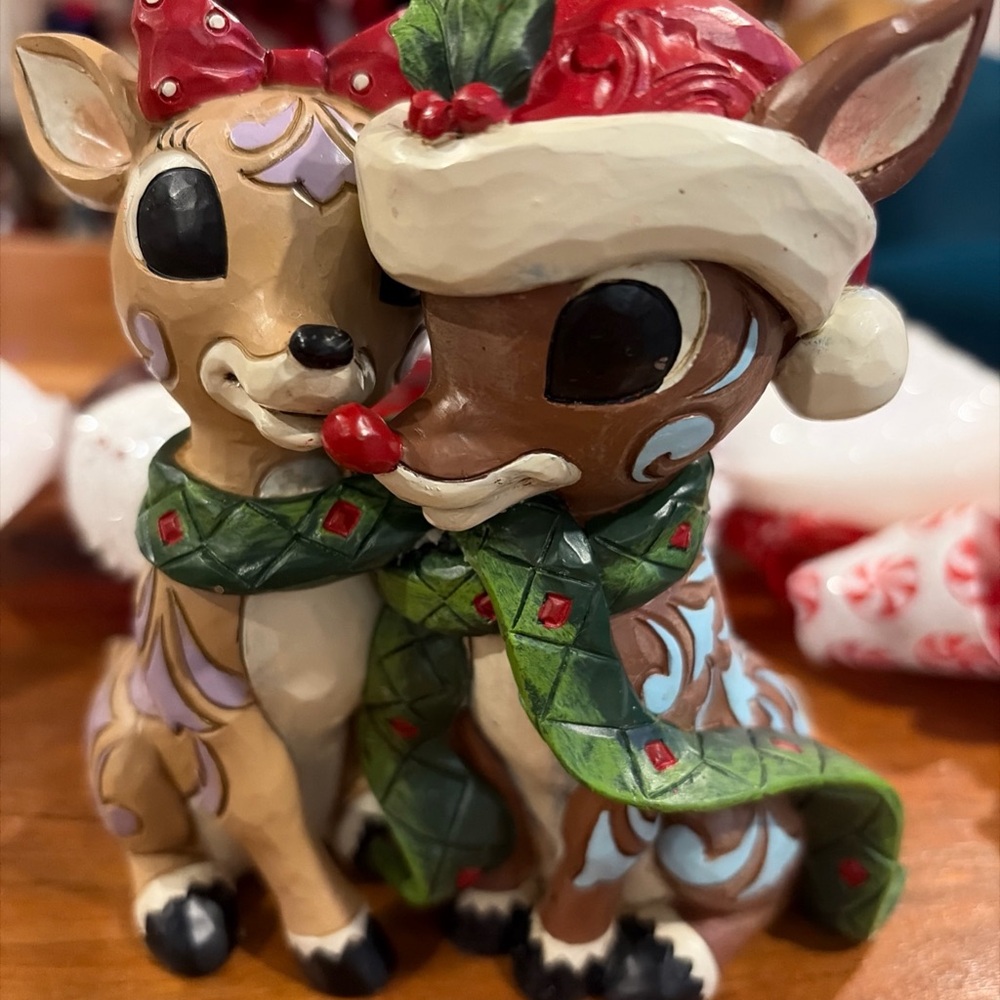 Rudolf and Clarice with scarf Jim Shore 610716